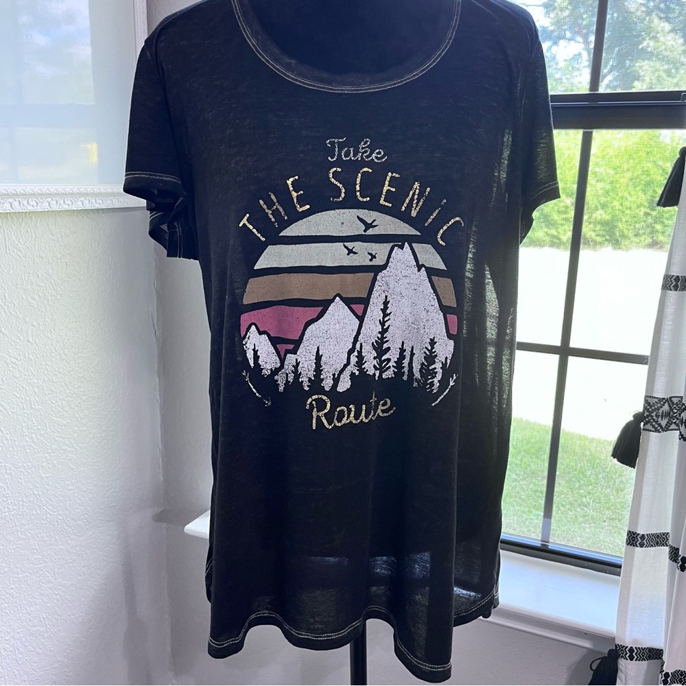 Maurices Black Scenic Graphic Tee